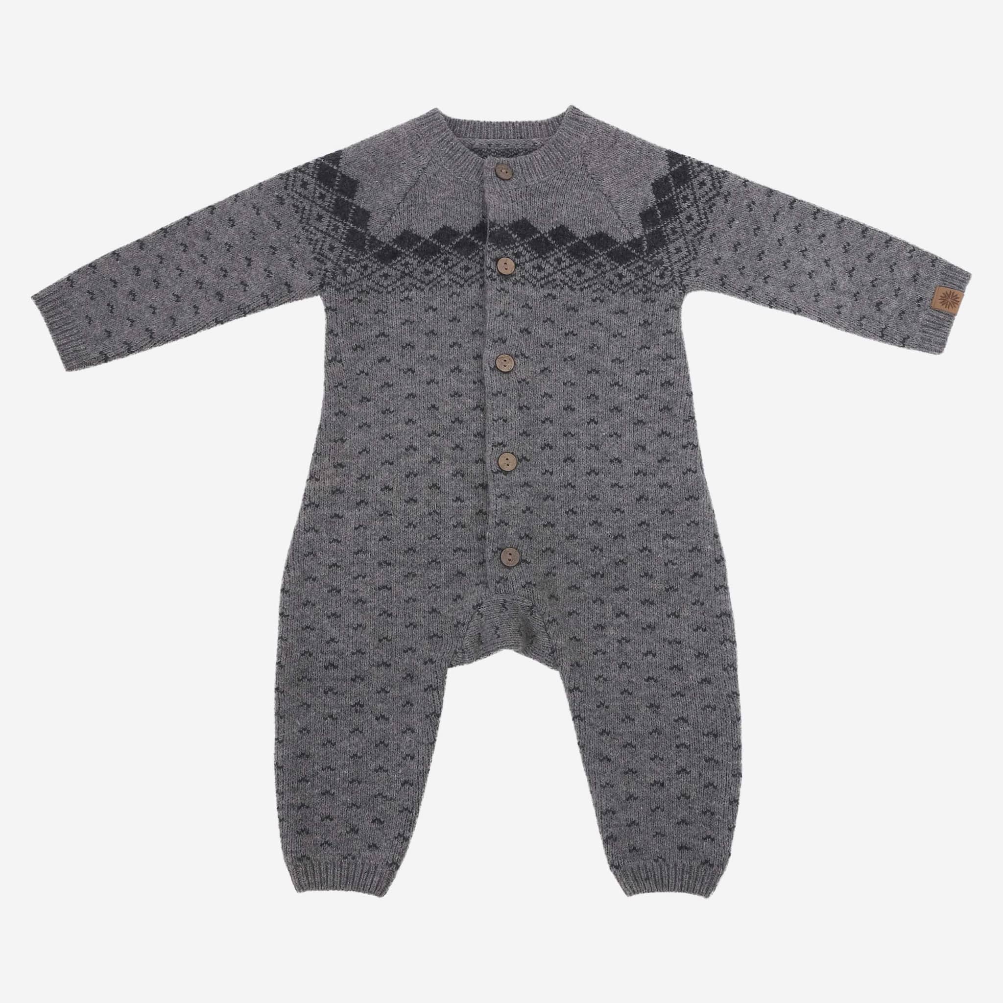 Mosholt knitted baby jumpsuit 